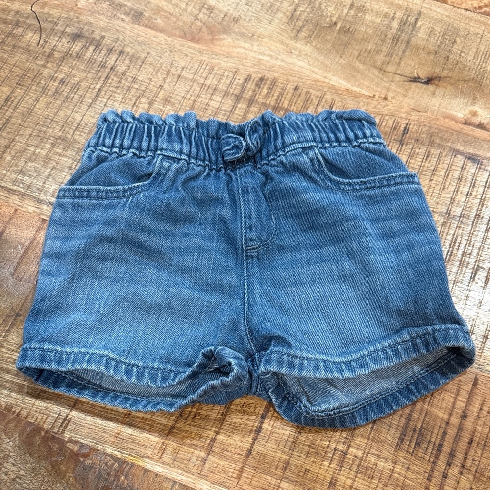 Girls The Children’s Place Blue Denim Elastic-Waist Shorts 3t